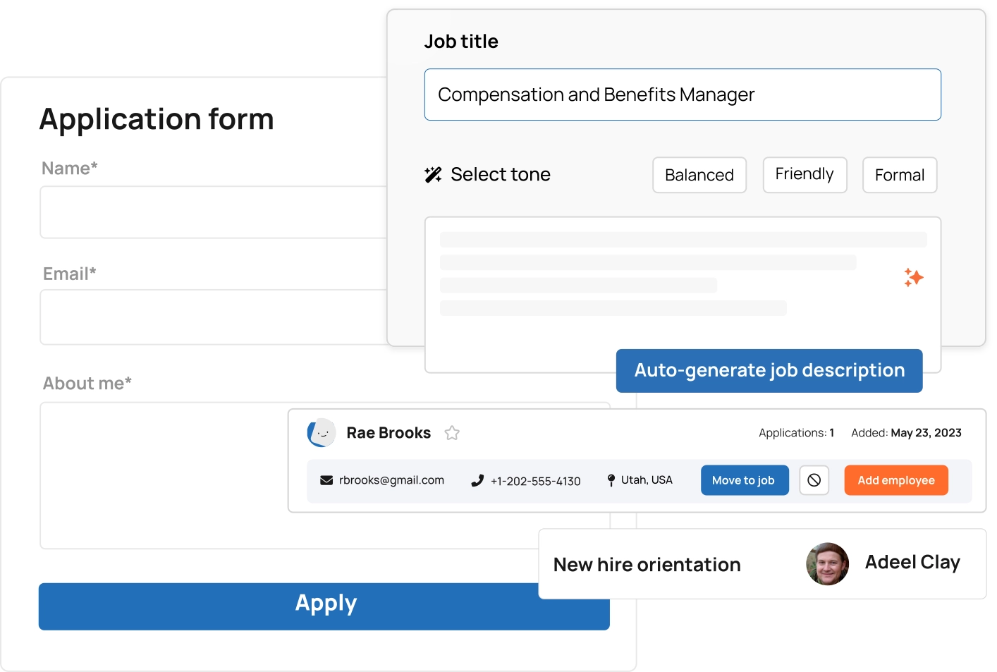 Smart hiring, smooth onboarding process